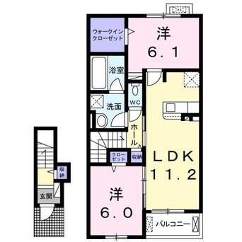 間取図 フィオーレⅡ