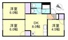 RoseCourt倉敷新田 3DKの間取り