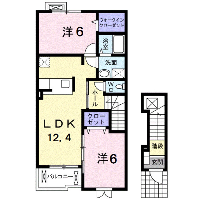 間取図 イーストリッチＢ
