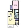 アプローズ　Ⅱ 1LDKの間取り
