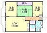 ニューマリッチ有楽Ⅱ 3LDKの間取り