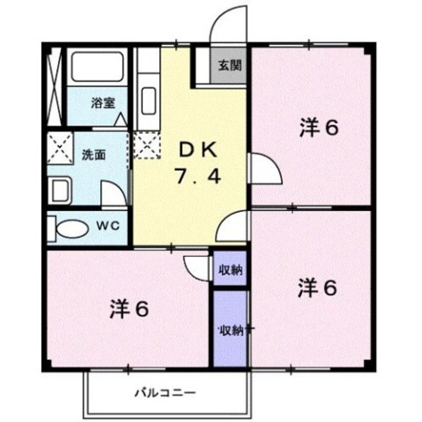 間取図 ニューシティ守上Ｃ