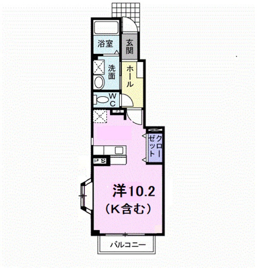 間取図 マ－ヴェラスＢ
