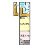 【A】中畝AP3 1LDKの間取り