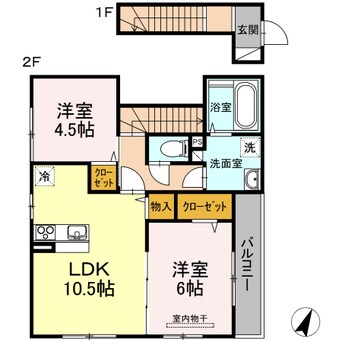 間取図 ジーヴォ浜町
