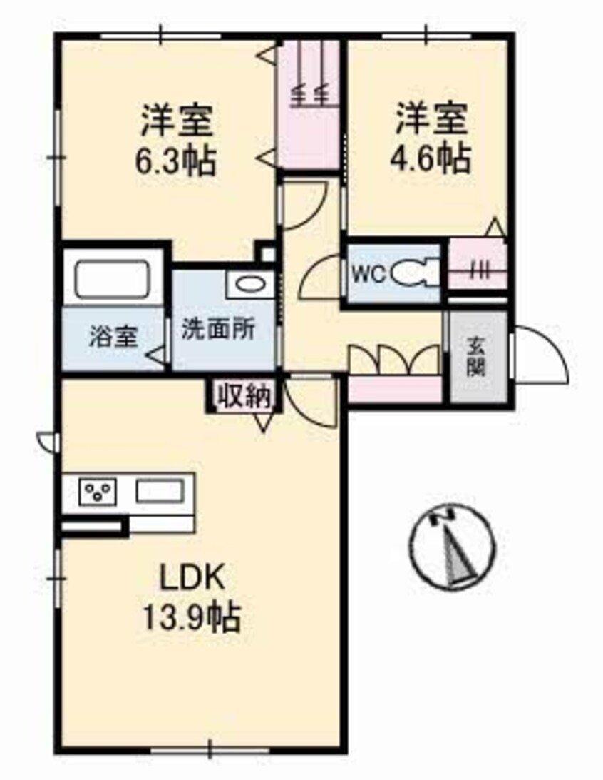 間取図 クオレール