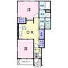 グローリアＡ 2DKの間取り