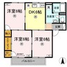 コーポジョイフル 3DKの間取り
