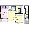 フラン　セゾン 1LDKの間取り