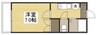 デュエル総社Ｃ 1Kの間取り