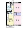 ケープマロンテール 2DKの間取り
