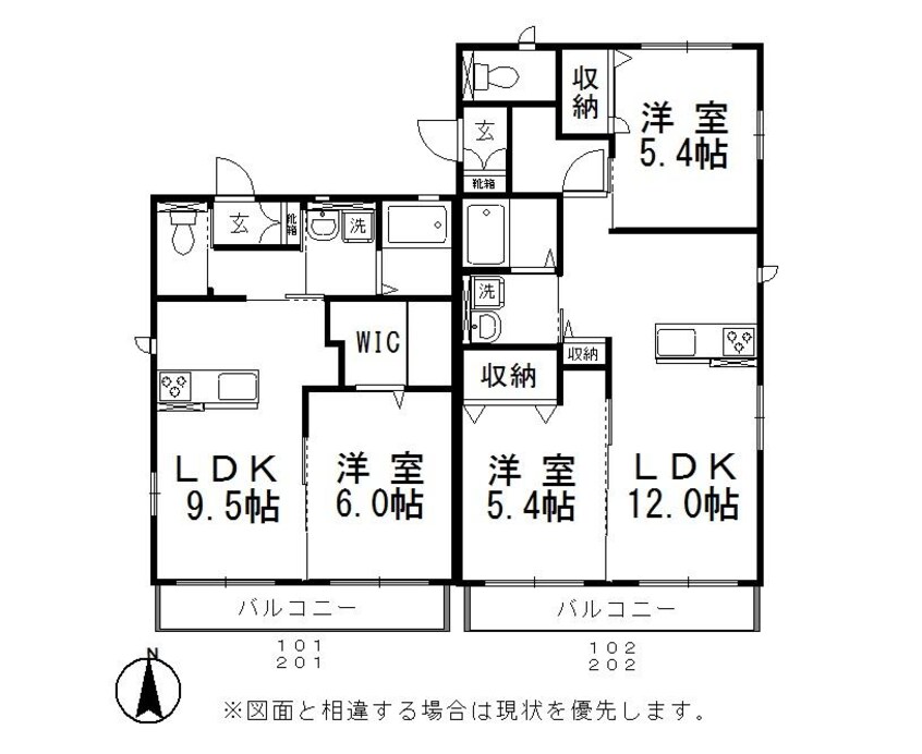 間取図 ティエラB