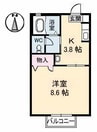 パシフィック　Ａ棟 1Kの間取り