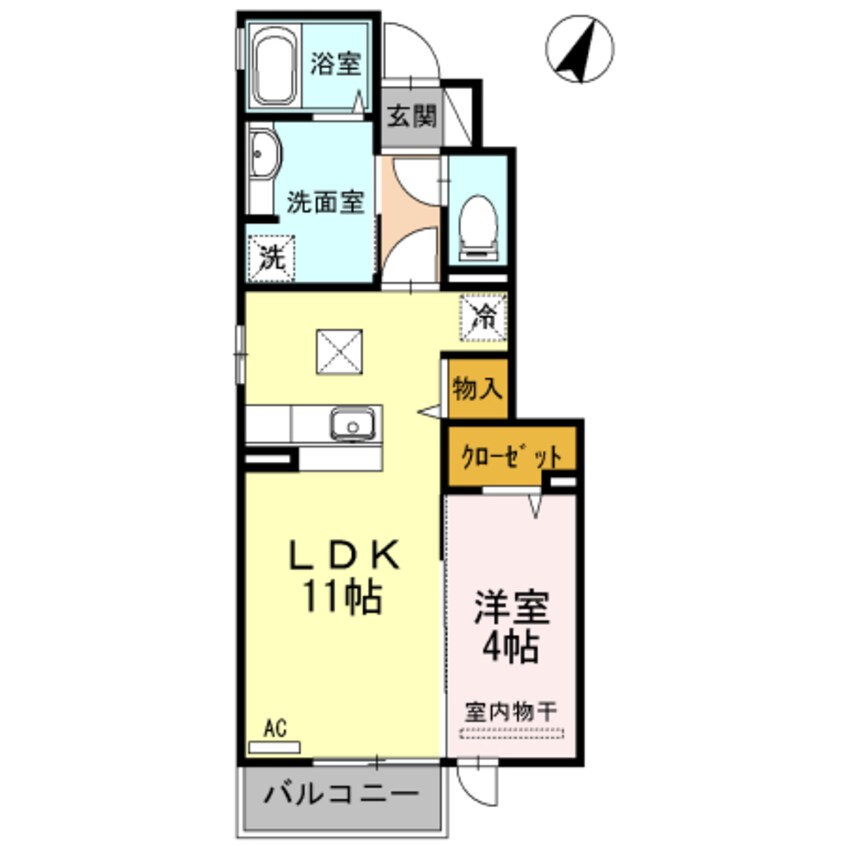 間取図 ボヌール(連島町)
