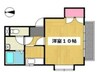 デュ・プレ96　C棟 1Kの間取り