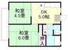 サンライフ倉敷C 1Kの間取り