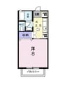 ピュシス 1Kの間取り