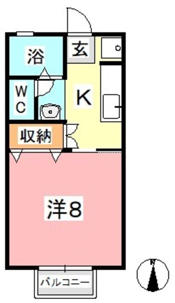 間取図 セゾン和気　B
