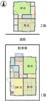 菊池貸家１ 4DKの間取り