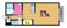 メゾン水江 1Kの間取り