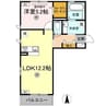 アヴァンスⅡ 1LDKの間取り