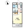 クレディール 1Kの間取り