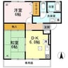 セジュール老松 2DKの間取り