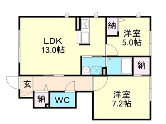 間取図 HERMOSA CASA A棟