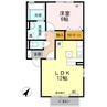 プロムナード 1LDKの間取り