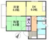 フォーレス水江C 2DKの間取り