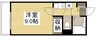 デュエル総社Ａ棟 1Kの間取り