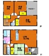CL井尻野戸建 4LDKの間取り