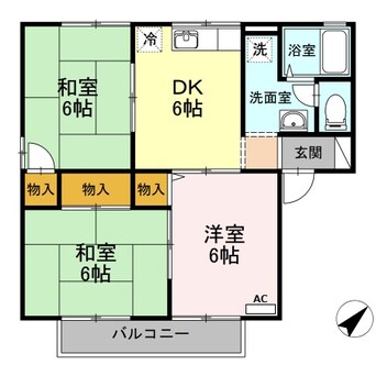 間取図 アルカジア石部　Ｅ棟