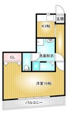 エンゼル33 1Kの間取り