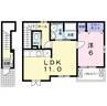 アンドロワ　アンソレイエ 1LDKの間取り