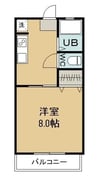 サンジェルマンI 1Kの間取り