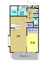 ボヌールコート 1LDKの間取り