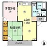 グリーンハイツ　Ａ棟 2LDKの間取り