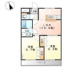 レガート 2LDKの間取り