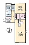 Ｐｉｎｏ 1LDKの間取り