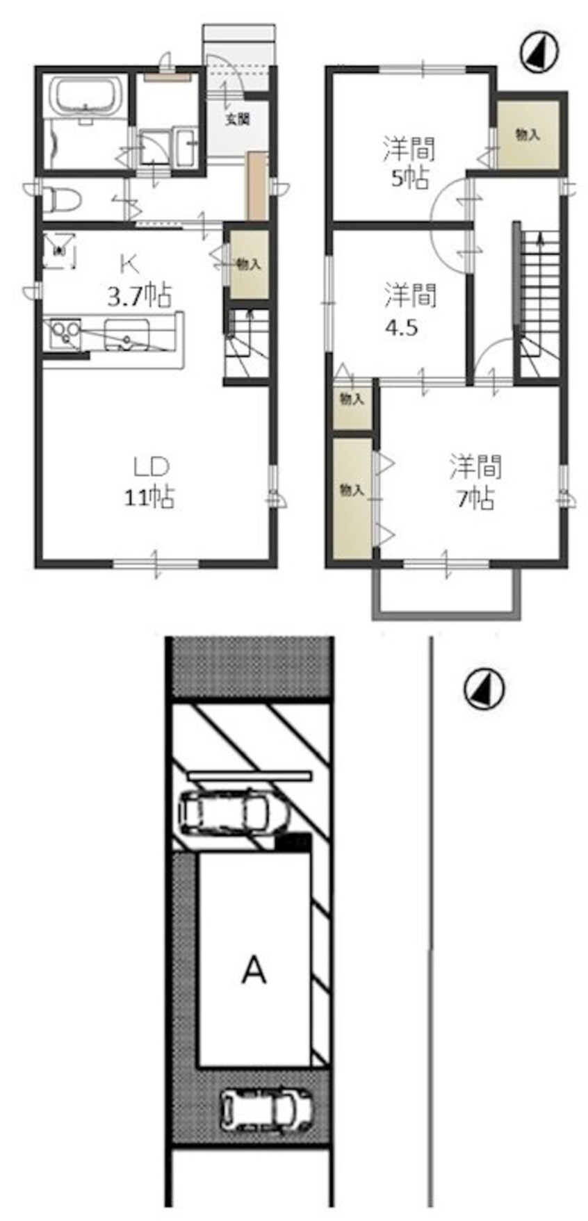 間取図 カンパーニャ・タマ