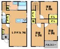 泰山WESTの間取図