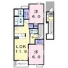 Ｆａｍｉｌｌｅ　Ｂ 2LDKの間取り