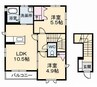 シャン・フルーレ 2LDKの間取り