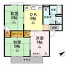 セジュール西浦　A棟 3DKの間取り