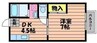 グリーンヒルズ　F棟 1DKの間取り