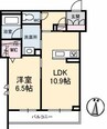 エムズ　グアナファト 1LDKの間取り