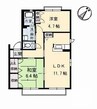 アネシス　Ｂ棟 2LDKの間取り