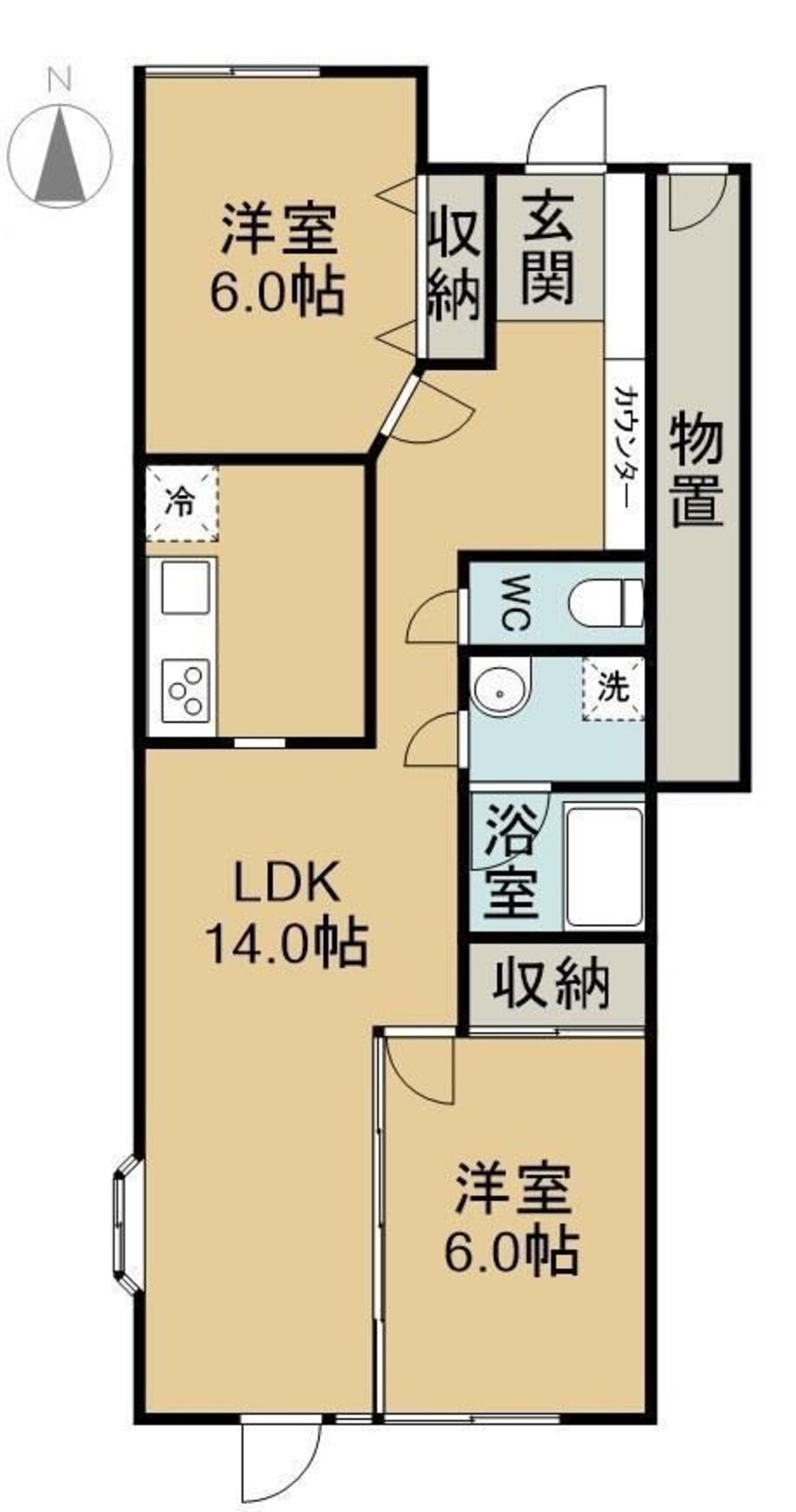 間取図 鳥羽タウンハウスＡ