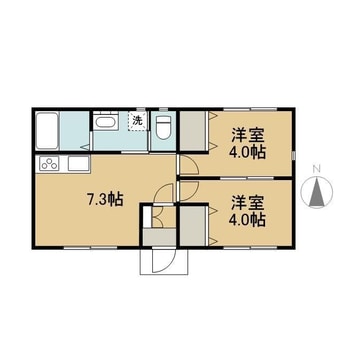 間取図 和気貸家（松島）